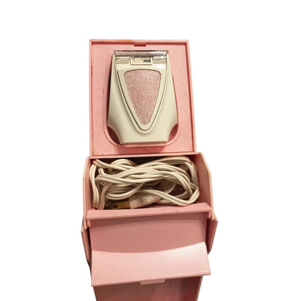 Vintage Remington Princess Electric Shaver Pink Case Tested Working Retro